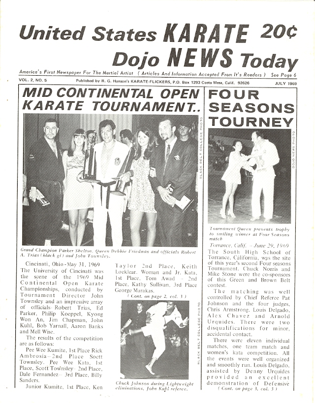 07/69 United States Karate Dojo News Today Newspaper